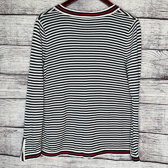 The Oprah Magazine for Talbots Stripe Cardigan Size S - Picture 4 of 8